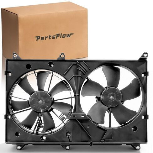 مجموعة مروحة تبريد المبرد من PartsFlow لـ 2004 2005 2006 2007 Toyota Highlander 2.4L 4 Cyl 1636123030 in Kuwait