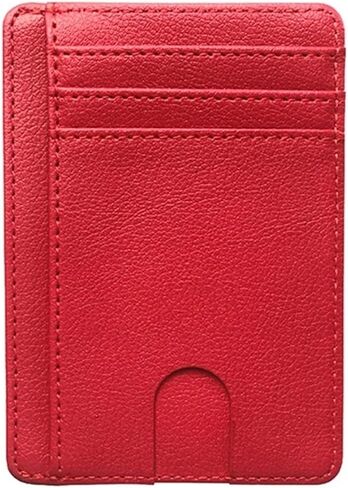 wallet New Men's Leather Wallet Slim Credit Card Holder Business Male Portable Mini Travel Purse Fit For MAN Portable(Coffee) in Saudi Arabia