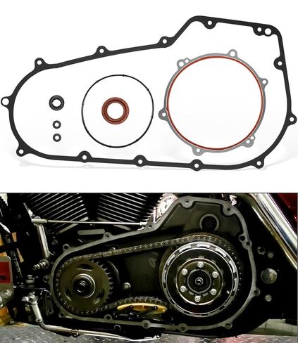 34934-06 Primary Cover Gasket Kit for Harley-Davidson Road King Street Glide Electra Glide Ultra Limited 2007-2017, Replace 63859-95B, 34901-07 in Saudi Arabia