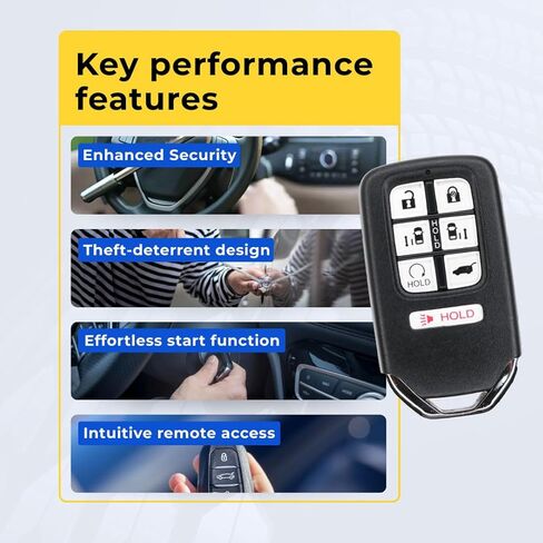 Replcament Smart Key Fob for Honda Odyssey 2021 FCC KR5T4X Part Number 72147-THR-A72 72147THRA72 Pack of 2 in Saudi Arabia