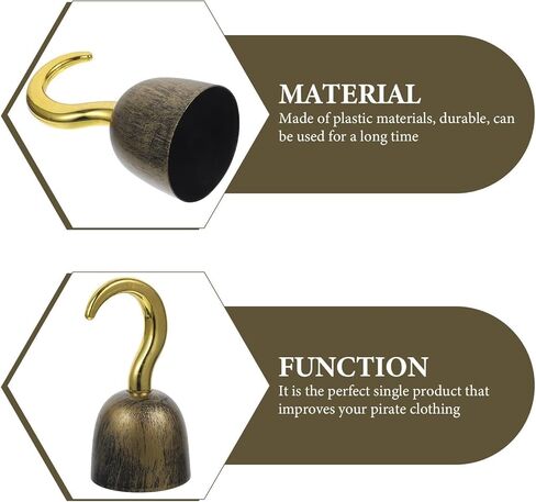 الكابتن هوك زي القراصنة السنانير هالوين زي القراصنة خطاف بلاستيكي يدوي الكابتن هوك القراصنة حفلة لصالح زينة الهالوين in Kuwait