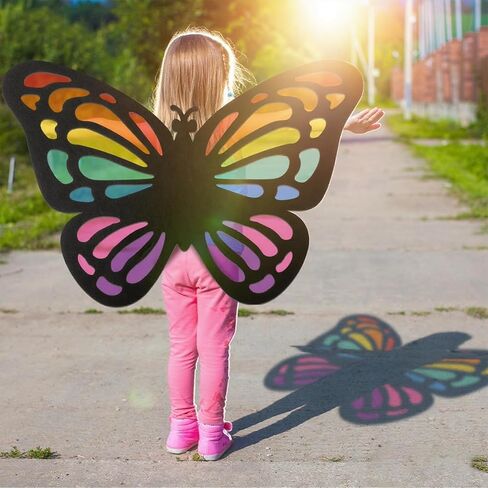 DIY فراشة كبيرة Suncatcher أجنحة الحرفية للفتيات هالوين الملحقات الديكور أجنحة تأثيري مجموعات الحرفية هدية للأطفال الجنية اللباس عيد ميلاد الفصول الدراسية الأنشطة هدايا عيد الميلاد صالح in Saudi Arabia