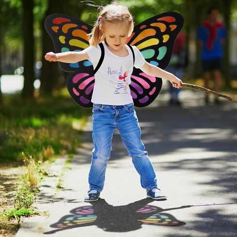 DIY فراشة كبيرة Suncatcher أجنحة الحرفية للفتيات هالوين الملحقات الديكور أجنحة تأثيري مجموعات الحرفية هدية للأطفال الجنية اللباس عيد ميلاد الفصول الدراسية الأنشطة هدايا عيد الميلاد صالح in Saudi Arabia