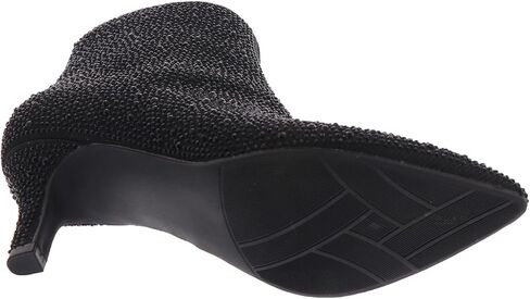 Masseys Women's Ursula Rhinestone Studded Dress Bootie, 10 W (Wide), Black in Saudi Arabia