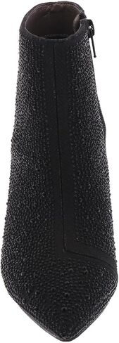 Masseys Women's Ursula Rhinestone Studded Dress Bootie, 10 W (Wide), Black in Saudi Arabia