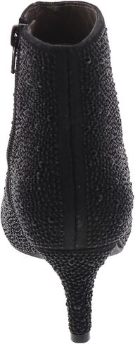 Masseys Women's Ursula Rhinestone Studded Dress Bootie, 10 W (Wide), Black in Saudi Arabia