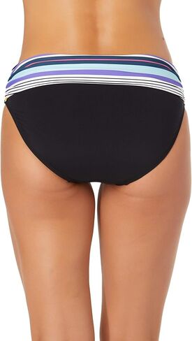 Barcode Stripe Fold Over Bikini Bottom for Women by Anne Cole in Saudi Arabia