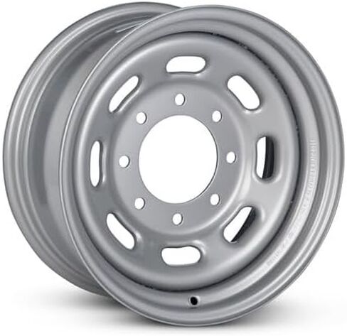 عجلة فولاذية بديلة جديدة مقاس 16 × 7 بوصة OEM مباشرة لـ 1999-2004 Ford F250SD 8-170 مللي متر فضي 16 بوصة حافة F81Z1015AA in Kuwait