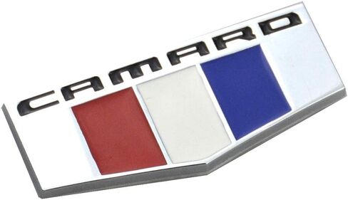 Aimoll 1Pc Camaro M Emblem 3D Badge Front Right Left Fender Replacement for Chevrolet (Chrome) in Saudi Arabia