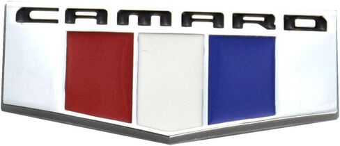 Aimoll 1Pc Camaro M Emblem 3D Badge Front Right Left Fender Replacement for Chevrolet (Chrome) in Saudi Arabia