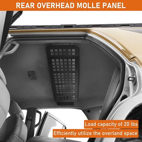 Hooke Road 03-09 4Runner Overhead MOLLE Panel Cargo Rack for 2003-2009 Toyota 4Runner 4th Gen, Rear Top Storage Steel Shelf Tool Organizer, No-Drill Installation in Saudi Arabia
