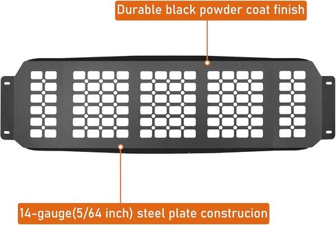 Hooke Road 03-09 4Runner Overhead MOLLE Panel Cargo Rack for 2003-2009 Toyota 4Runner 4th Gen, Rear Top Storage Steel Shelf Tool Organizer, No-Drill Installation in Saudi Arabia