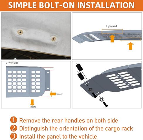 Hooke Road 03-09 4Runner Overhead MOLLE Panel Cargo Rack for 2003-2009 Toyota 4Runner 4th Gen, Rear Top Storage Steel Shelf Tool Organizer, No-Drill Installation in Saudi Arabia