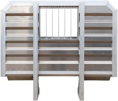 Mytee Products Viking Semi Truck Headache Rack with 2 Chain Hanger & Bar Window, 68" x 80" - Holds 14 Chains on Each Side, Heavy Duty Aluminum - Trailer Equipment Storage, Headache Rack for Semi Truck in Saudi Arabia