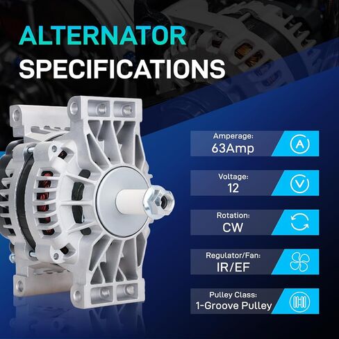 New Alternator Compatible with Ford 2004-2008 F650 F750, 00-04 FL60, Freightliner 01-08 Columbia Classic 00-03 Argosy 03-04 07-08 Coronado, Kenworth T300 04-07 Sterling Truck, 8719N in Saudi Arabia