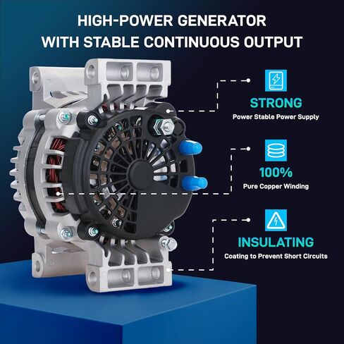 New Alternator Compatible with Ford 2004-2008 F650 F750, 00-04 FL60, Freightliner 01-08 Columbia Classic 00-03 Argosy 03-04 07-08 Coronado, Kenworth T300 04-07 Sterling Truck, 8719N in Saudi Arabia