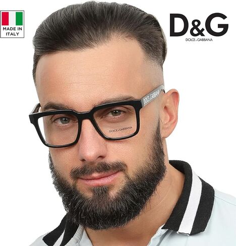 DOLCE & GABBANA DG5101 Square Shape Oversize Lettering Logo Eyeglasses with Luxury Eyewear Kit in Saudi Arabia
