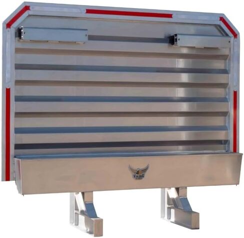 Mytee Products Viking Semi Truck Headache Rack with 2 Chain Hanger & Bar Window, 68" x 80" - Holds 14 Chains on Each Side, Heavy Duty Aluminum - Trailer Equipment Storage, Headache Rack for Semi Truck in Saudi Arabia