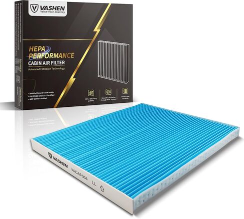 CF11819 Cabin Air Filter for Smooth Airflow & H11-Grade Filtration, Fit for Chevy Equinox 2010-2017, Terrain 2010-2017, Sante Fe 2013-2018, Sonata Optima Sedona - Skyblue Composite Media in Kuwait