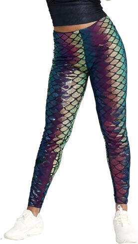 طماق Lularoe (الولايات المتحدة، ألفا، مقاس واحد، عادي، عادي، أرجواني أزرق وأخضر) - مقاس واحد - يناسب المقاس 2-10 in Kuwait