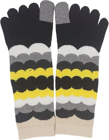 Toe Socks Women - Non-Slip Grip Socks for Yoga, Pilates & Barre, Five Finger Cotton Athletic Socks with Storage Bag in Saudi Arabia