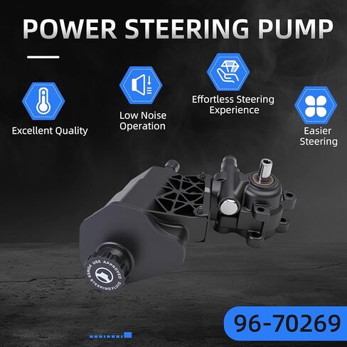 96-70269 مضخة توجيه كهربائية مع خزان لسيارة دودج رام 1500 2002-2007، 3.7L 4.7L 5.7L 5.9L V6 V8، استبدال مضخة مساعدة الطاقة # 20-70269، 720-01126، 36P0098، 55-7154، 52113240أف، 5073240أأ in Saudi Arabia