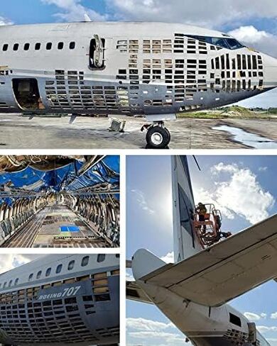 PlaneTags B707 رمادي غامق | جلد أصلي للطائرات | سلاسل المفاتيح | علامات الأمتعة | الذيل # N88ZL | هدايا ل Avgeeks | هدايا للطيارين in Kuwait