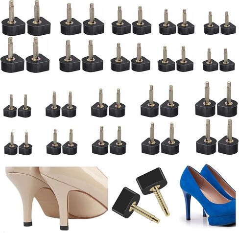 10 Pairs High Heel Tips Kit - U Shaped Cap Cover Shoe Protectors With Dowels for Shoes in Saudi Arabia