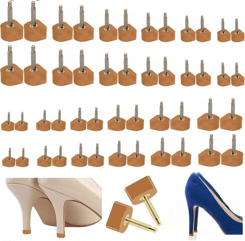 10 Pairs High Heel Tips Kit - U Shaped Cap Cover Shoe Protectors With Dowels for Shoes in Saudi Arabia