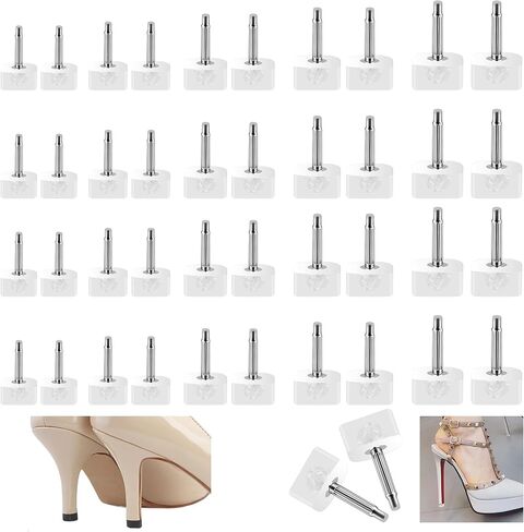 10 Pairs High Heel Tips Kit - U Shaped Cap Cover Shoe Protectors With Dowels for Shoes in Saudi Arabia