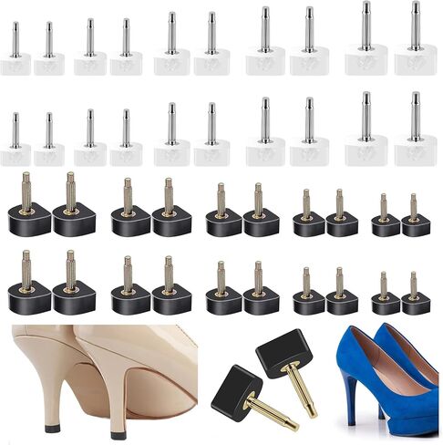 10 Pairs High Heel Tips Kit - U Shaped Cap Cover Shoe Protectors With Dowels for Shoes in Saudi Arabia