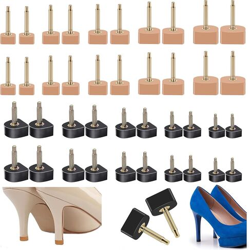 10 Pairs High Heel Tips Kit - U Shaped Cap Cover Shoe Protectors With Dowels for Shoes in Saudi Arabia