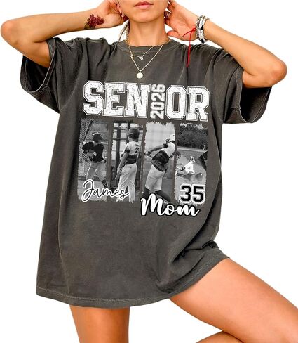 Personalized Senior 2026 Baseball Shirt for Moms, Custom High School Senior Apparel in Saudi Arabia