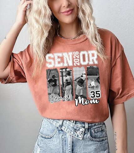 Personalized Senior 2026 Baseball Shirt for Moms, Custom High School Senior Apparel in Saudi Arabia