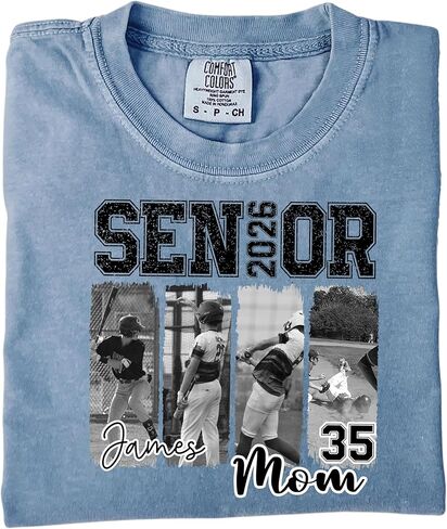 Personalized Senior 2026 Baseball Shirt for Moms, Custom High School Senior Apparel in Saudi Arabia