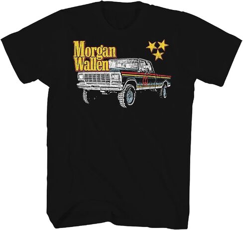 Morgan Wallen Men's Truck T-Shirt Black | Officially Licensed Merchandise in Saudi Arabia