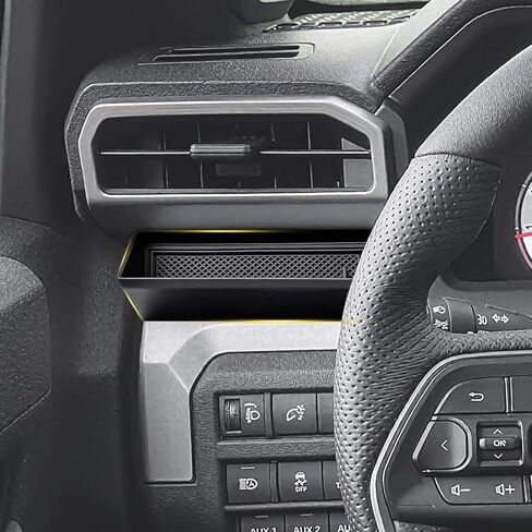 منظم تنفيس الهواء متوافق مع ملحقات Toyota 2024 2025 2026 Tacoma & 2025 2026 4Runner، صينية تخزين جيب بفتحة ABS من جانب السائق، حامل أساسيات صغير (ليس للنماذج ذات البابين) in Saudi Arabia