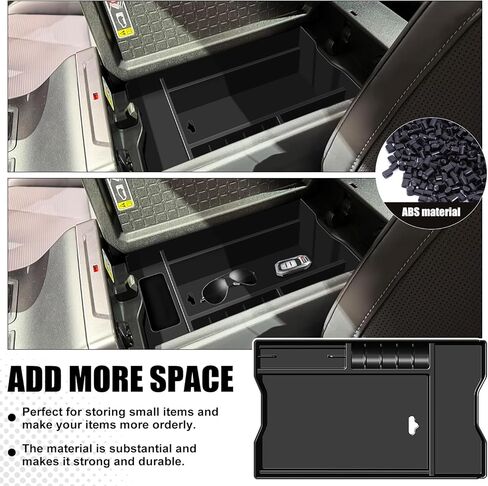 Center Console Organizer for 2026 Toyota RAV4, Armrest Storage Box Insert, No-Drill Installation, Interior Organizer with Privacy Protection, 2026 Toyota RAV4 Accessories in Kuwait