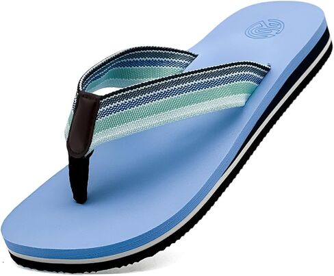 Flip Flops for Women-Arch Support Woven Strap Yoga Mat Cushion Lightweight Slip On Sandals for Summer Beach Indoor Outdoor in Saudi Arabia