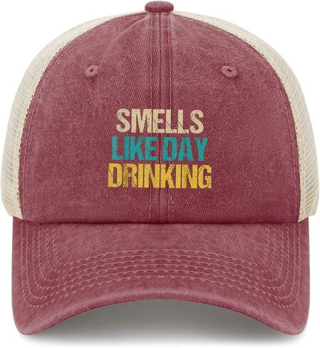 Smells Like Day Drinking Sun Hats Outdoor Cap for Him in Saudi Arabia