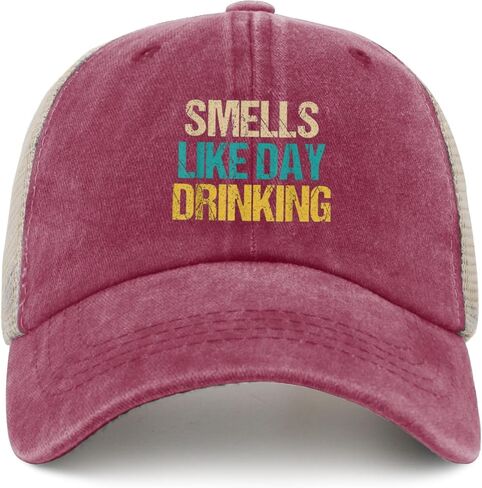 Smells Like Day Drinking Sun Hats Outdoor Cap for Him in Saudi Arabia