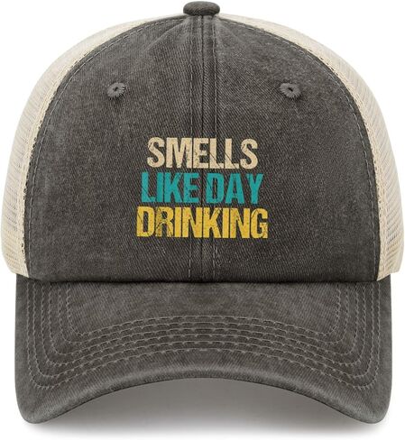 Smells Like Day Drinking Sun Hats Outdoor Cap for Him in Saudi Arabia