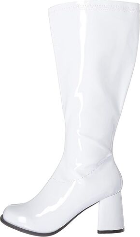 Ellie Shoes Women's GOGO-W Wide Calf Boot, WHITE, 10 M US in Saudi Arabia