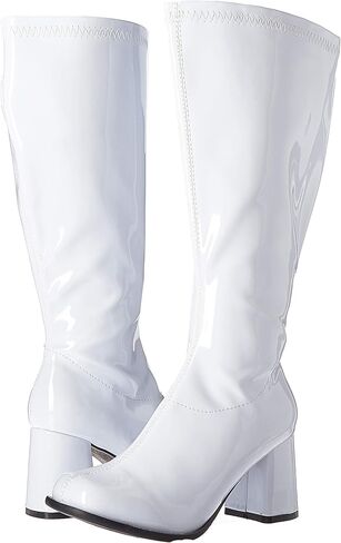 Ellie Shoes Women's GOGO-W Wide Calf Boot, WHITE, 10 M US in Saudi Arabia