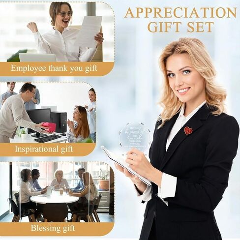 6 Pcs Thank You Gifts Coworker Gifts Being Awesome Sign Acrylic Sign Appreciation Gift Award Plaque Paperweight Keepsake Workplace Reward for Employee Volunteer Office (May You Be Proud) in Kuwait