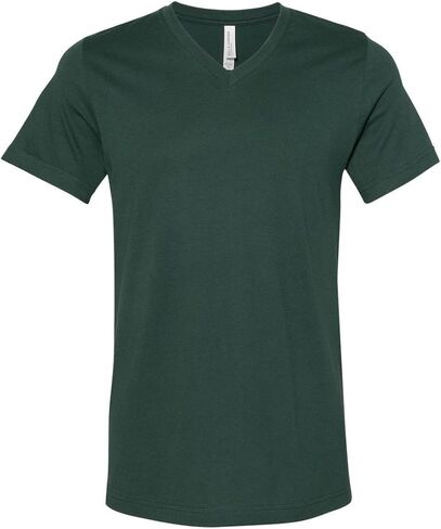 Bella + Canvas Unisex Jersey Short-Sleeve V-Neck T-Shirt S FOREST in Saudi Arabia