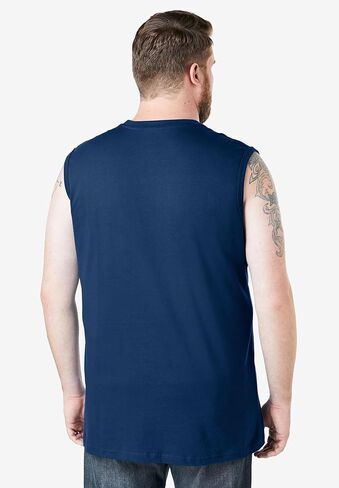 Boulder Creek by Kingsize Men's Big & Tall Heavyweight Pocket Muscle Tee - 6XL, Olive Camo in Saudi Arabia