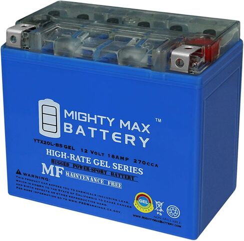 Mighty Max Battery YTX20L-BS Gel Battery for Honda 1800 VTX1800C, F, N, R Retro 02-11 in Saudi Arabia