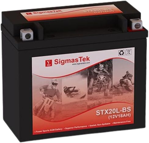 Yamaha 400CC YFM400FW Kodiak/Automatic, 1996-2002 ATV Compatible SLA Motorcycle Battery by SigmasTek, STX20L-BS 270CCA in Saudi Arabia