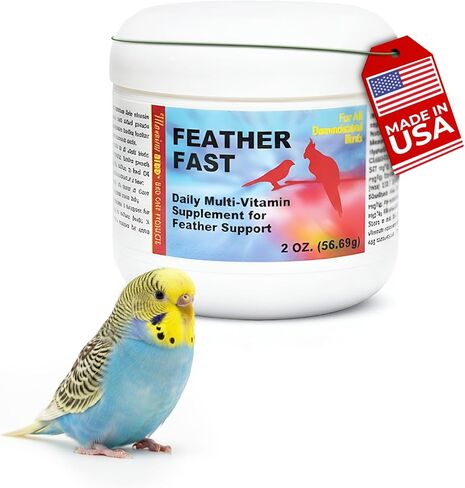 Morning Bird Feather Fast, Dietary Supplement for Moulting Birds, Mix with Bird Food, 1 oz in Kuwait